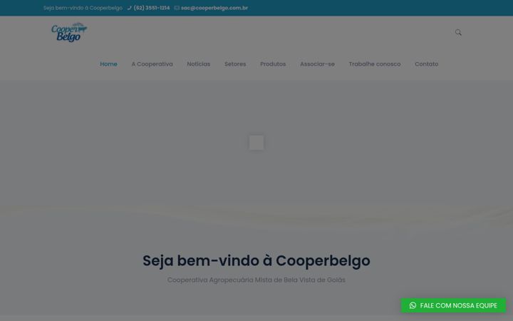 Snimka zaslona za cooperbelgo.com.br