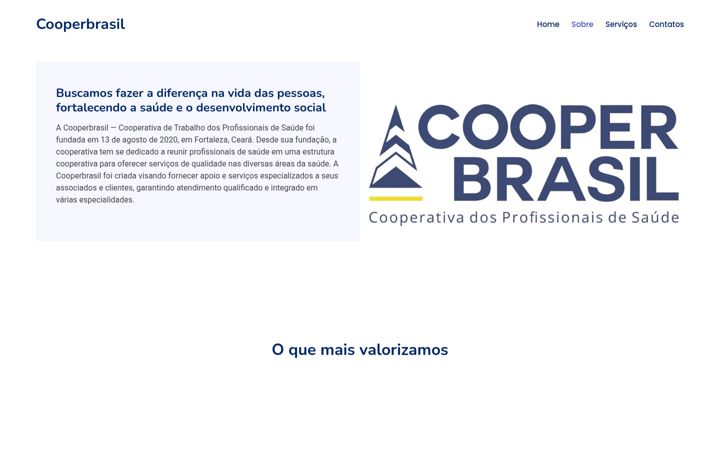 Screenshot of cooperbrasil.com
