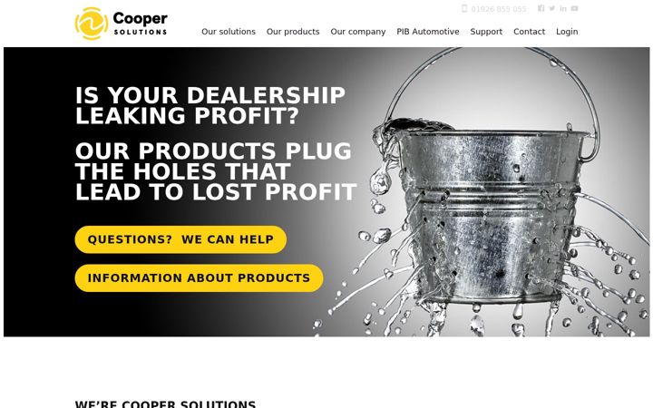 Screenshot of cooperbusinesssolutions.co.uk