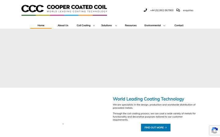 Screenshot of coopercoated.co.uk