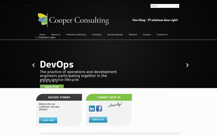 Screenshot of cooperconsulting.com