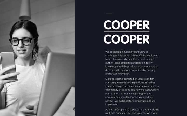 Screenshot von coopercooper.co.uk