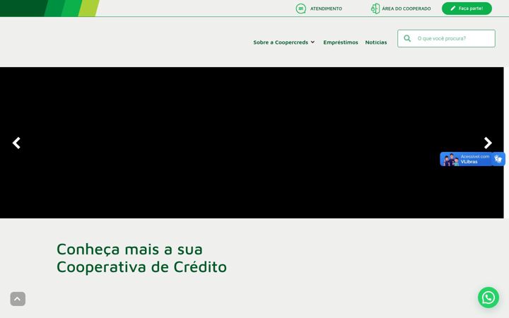 Snimka zaslona za coopercreds.com.br