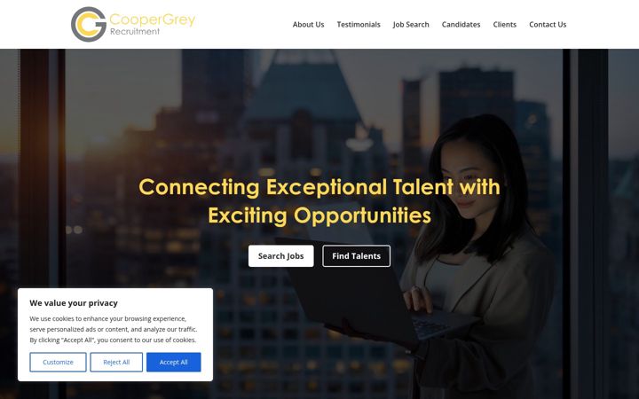 Screenshot of coopergrey.co.uk