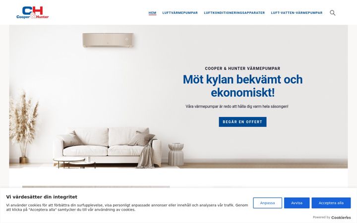Screenshot of cooperhunter.se