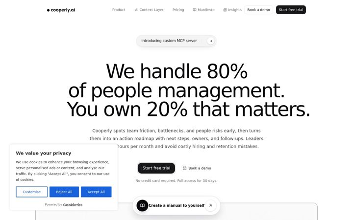 Screenshot of cooperly.ai