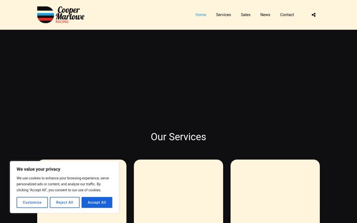 Screenshot of coopermarlowe.com