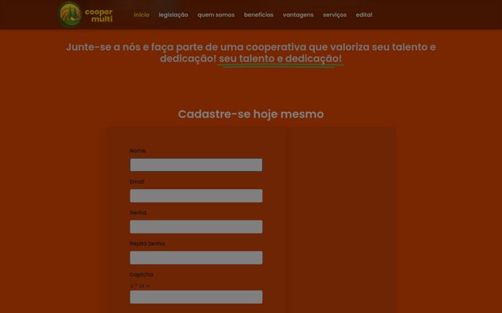 Screenshot of coopermulti.com.br