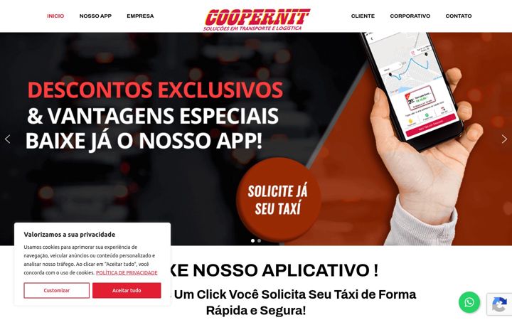 Screenshot of coopernit.com.br