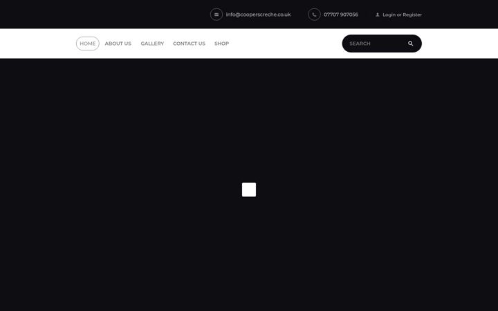 Screenshot of cooperscreche.co.uk