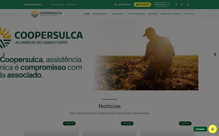 Snimka zaslona za coopersulca.com.br