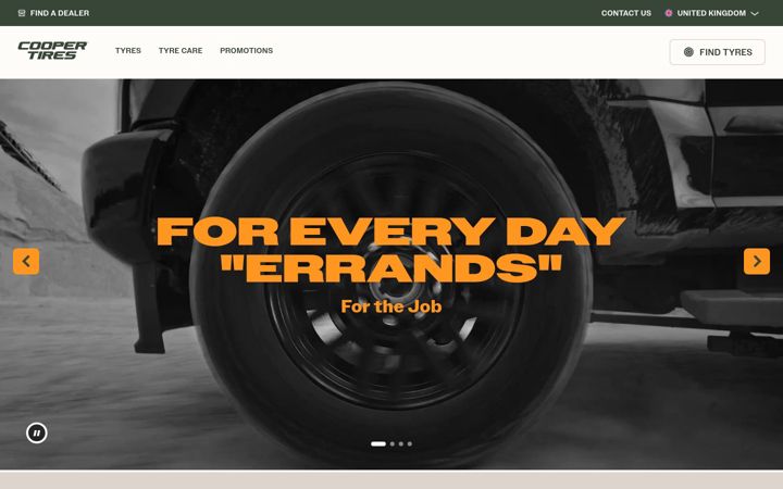 Screenshot of coopertire.eu