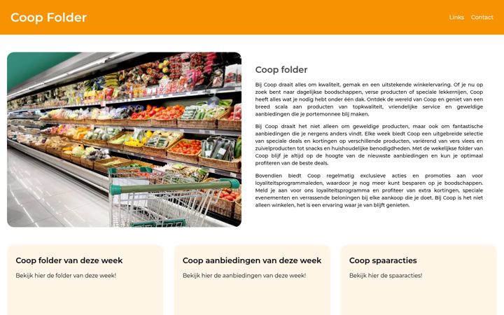Screenshot ta' coopfolder.nl
