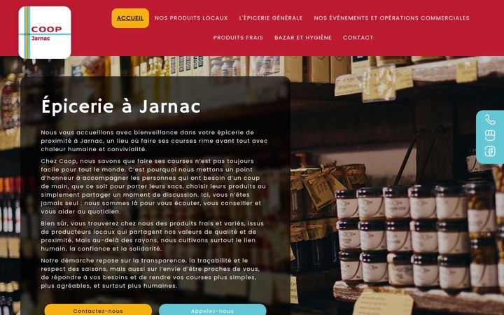 Screenshot of coopjarnac.fr