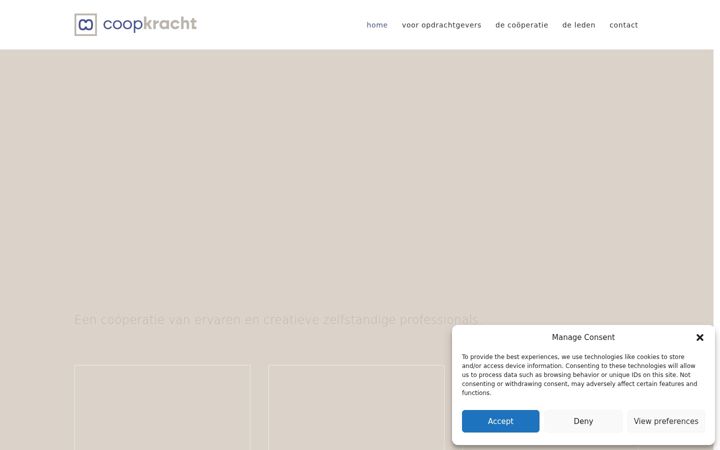 Screenshot of coopkracht.net