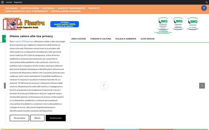 Screenshot of cooplafinestra.it