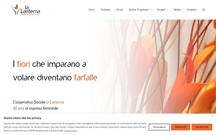 Screenshot di cooplalanterna.it