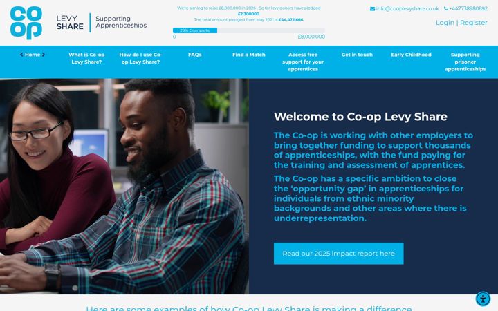 Ekrānuzņēmums no cooplevyshare.co.uk