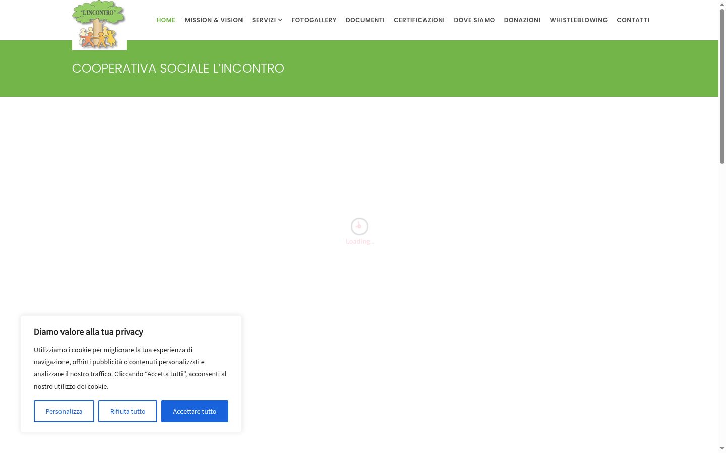 Screenshot des Einwilligungsbanners vor jeglicher Interaktion