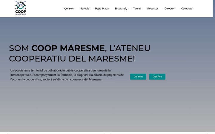 Screenshot of coopmaresme.cat