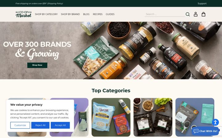 Screenshot of coopmarket.com