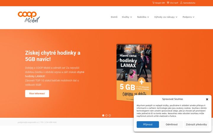 Skjámynd af coopmobil.cz