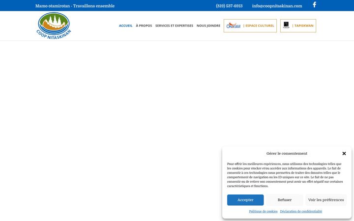 Screenshot of coopnitaskinan.com