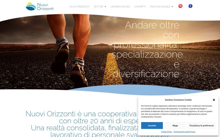 Screenshot of coopnuoviorizzonti.com