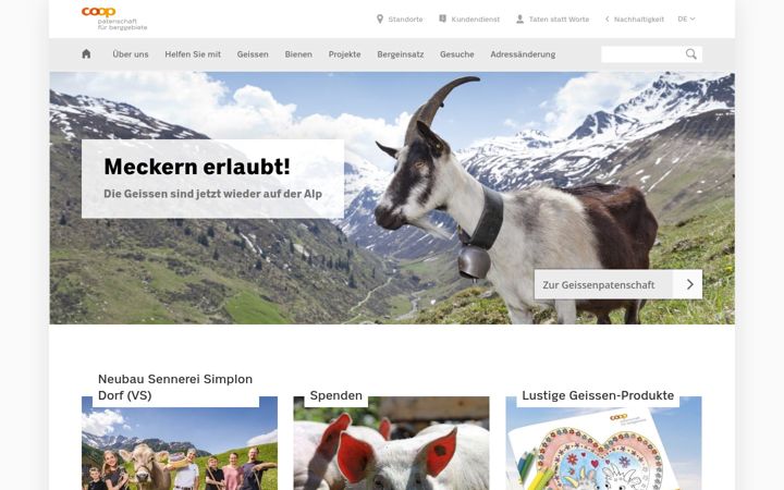 Screenshot of cooppatenschaft.ch