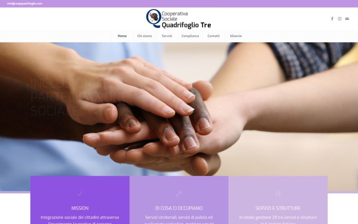 Screenshot of coopquadrifogliotre.com