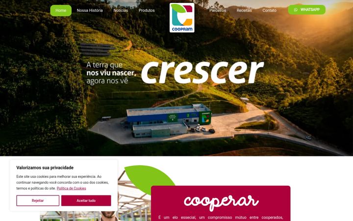 Screenshot of coopram.com.br