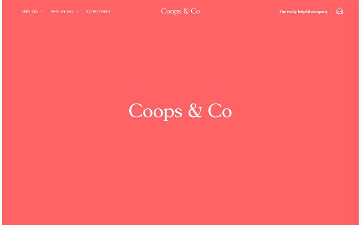 Screenshot of coopsandco.uk