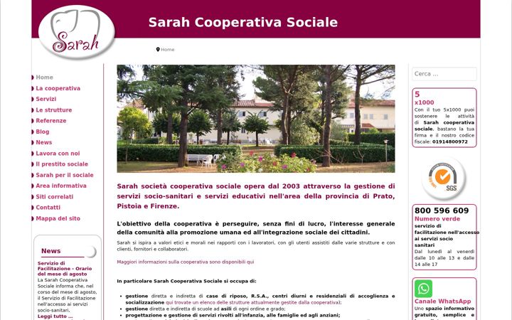 Screenshot di coopsarah.it