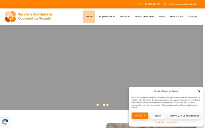 Screenshot of coopservizisolidarieta.it