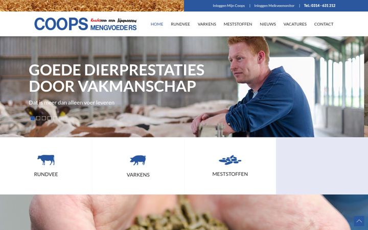 Screenshot of coopsmengvoeders.nl