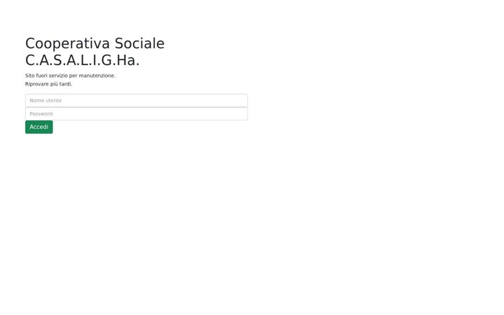 Screenshot of coopsocialecasaligha.it