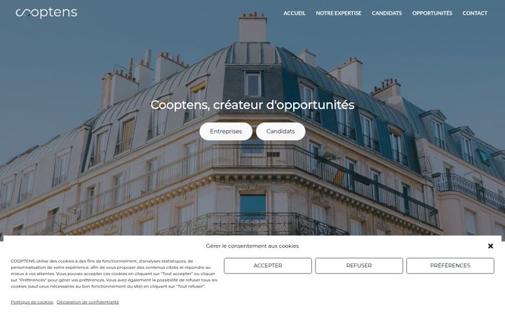 Képernyőkép: cooptens.fr