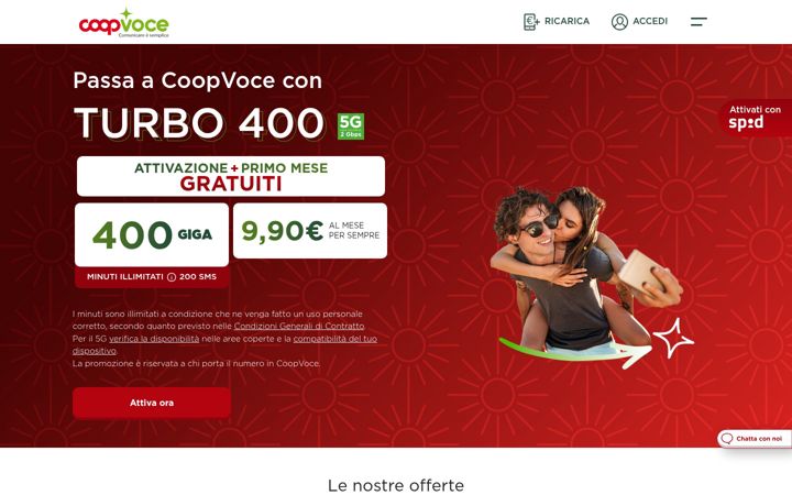 Screenshot of coopvoce.it