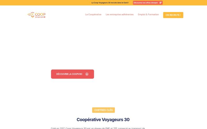 Screenshot of coopvoyageurs30.com