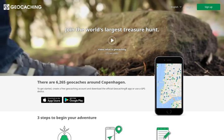 Screenshot of coord.info