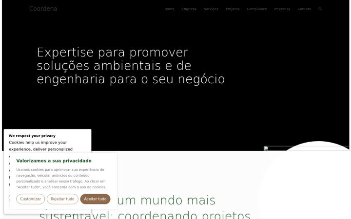 Snimka zaslona za coordena.com.br