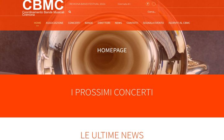 Screenshot of coordinamentobande.it