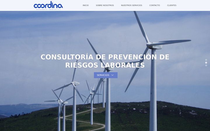 Screenshot of coordinatecnica.com