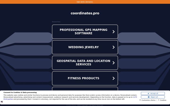 Screenshot of coordinates.pro