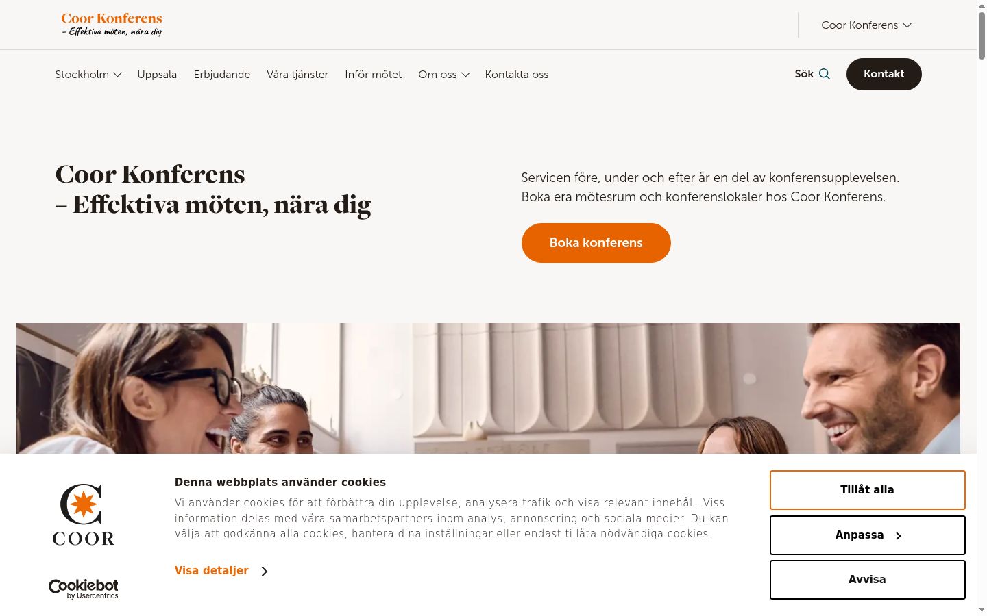 Screenshot van de toestemmingsbanner zoals getoond vóór enige interactie