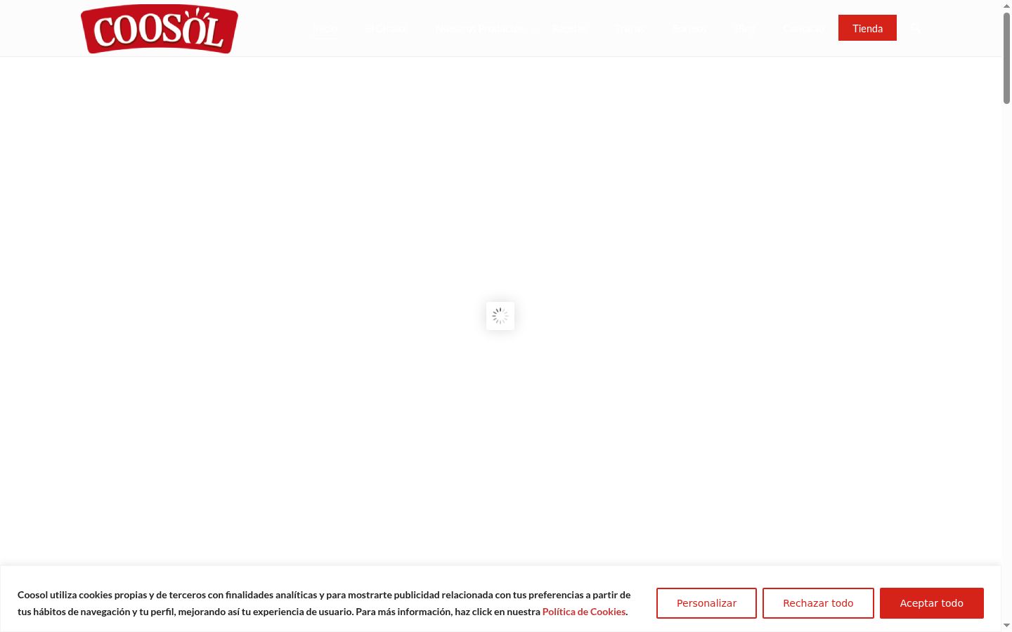 Screenshot des Einwilligungsbanners vor jeglicher Interaktion