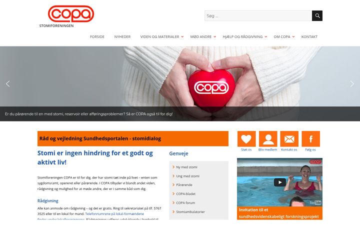 Screenshot of copa.dk