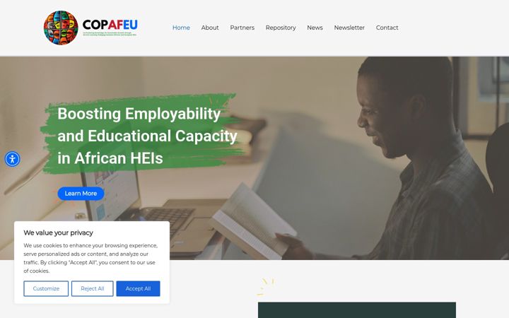 Screenshot of copafeu.eu