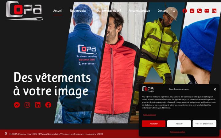 Screenshot of copafrance.fr