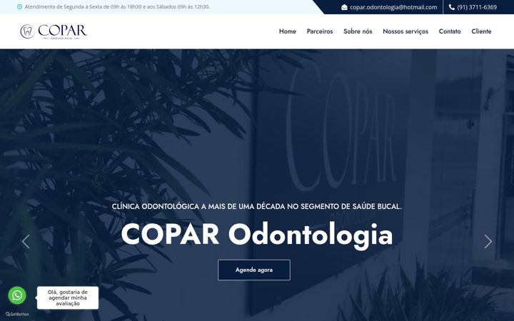 Screenshot of coparodonto.com.br